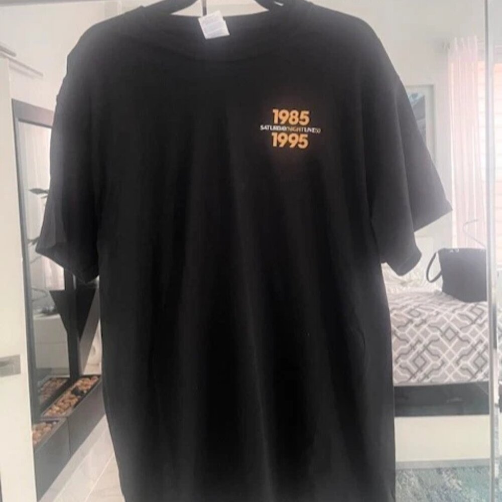 SNL50 (Saturday Night Live) Black T-Shirt (1985-1995) (Hosts+Music) (LARGE) NWOT